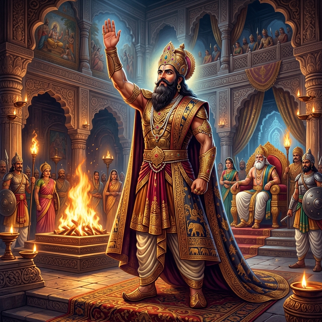 Bhishma Pitamah taking his Great Vow